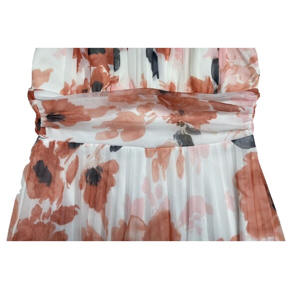 Maurices Floral Dress Women’s S Small White Empire Waist Pleated Knee Length NWT - Picture 13 of 13